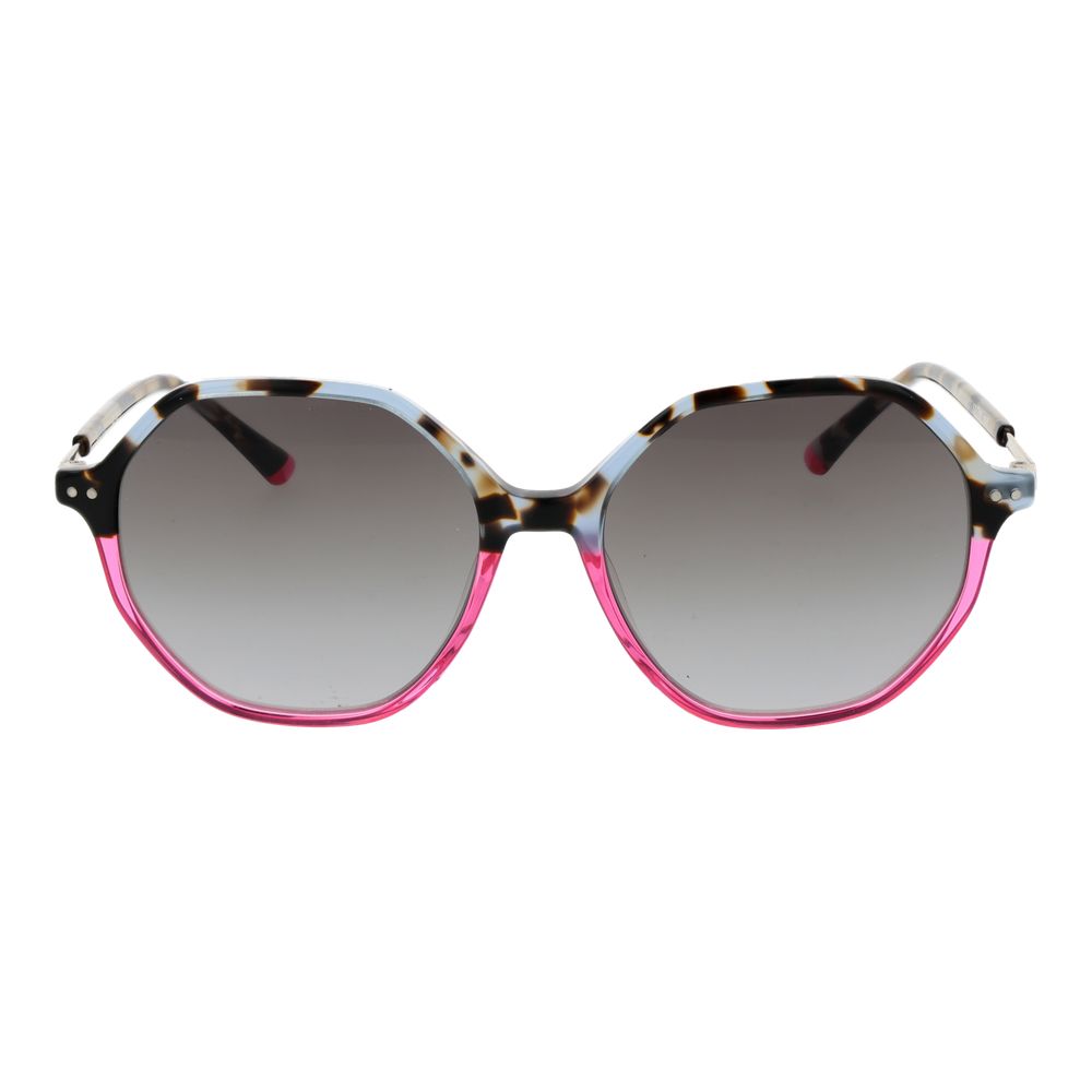 Sunglasses by Replay for women in plastic multicolor features a sumptuous silhouette, showcasing a sumptuous full-rim panto frame design in multicolor coloured frame with high-performance gradient category-2-medium-tint lens.
