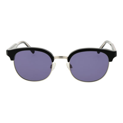 Sunglasses by Replay for unisex in metal black features an lustrous browline full-rim frame design with black coloured frame detailing and non-polarized category-3-dark-tint lens for a lustrous aesthetic.