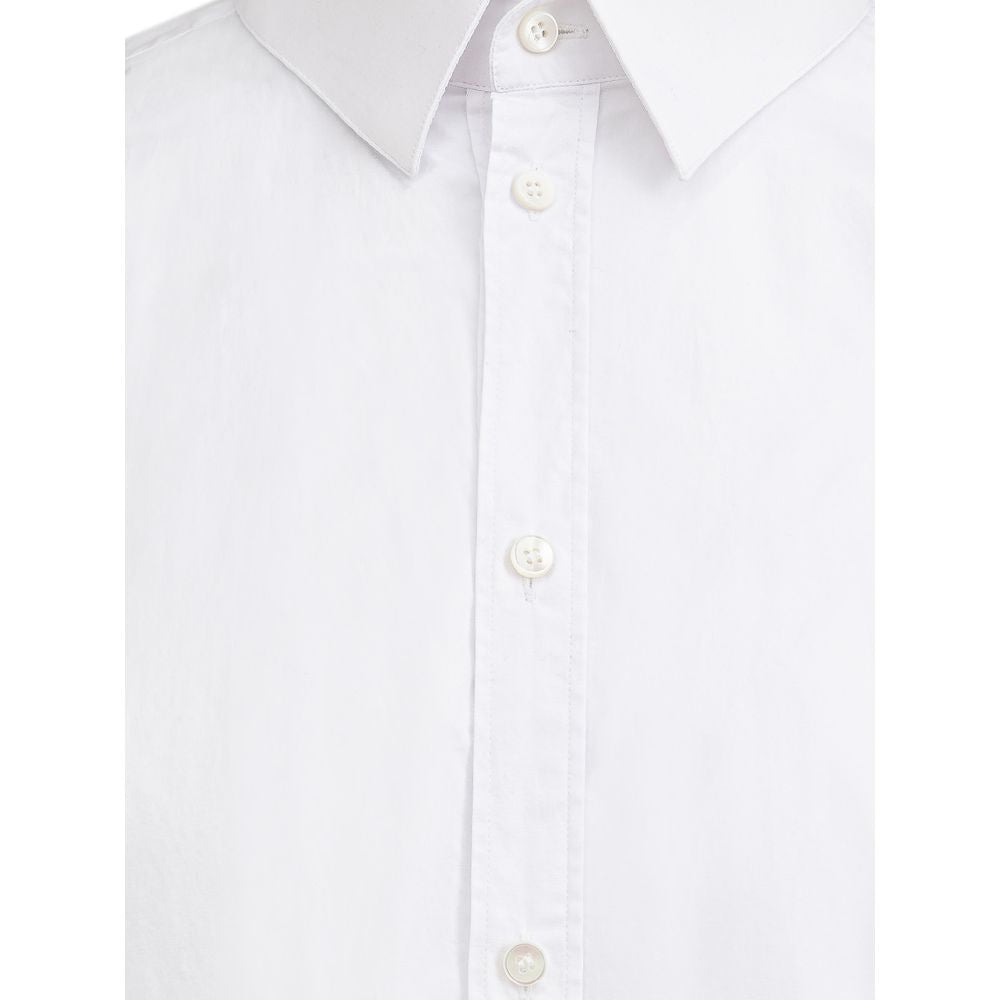 Dress Shirt by Dolce & Gabbana for men in stretch cotton white presents a discerning silhouette, showcasing a sophisticated and for a truly discerning finish.