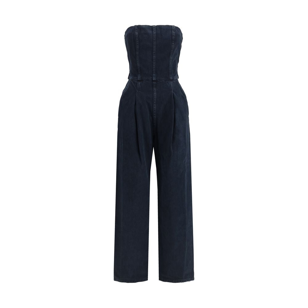 One-Piece by Agolde for women in denim cotton blue showcases an fashionable silhouette, artfully incorporating a and for a truly fashionable and refined finish.