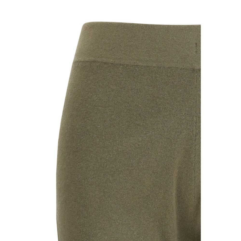 Bermuda Shorts by Extreme Cashmere for women in cashmere cotton & capra leather bicolour features a eye catching slim and short with a eye catching .