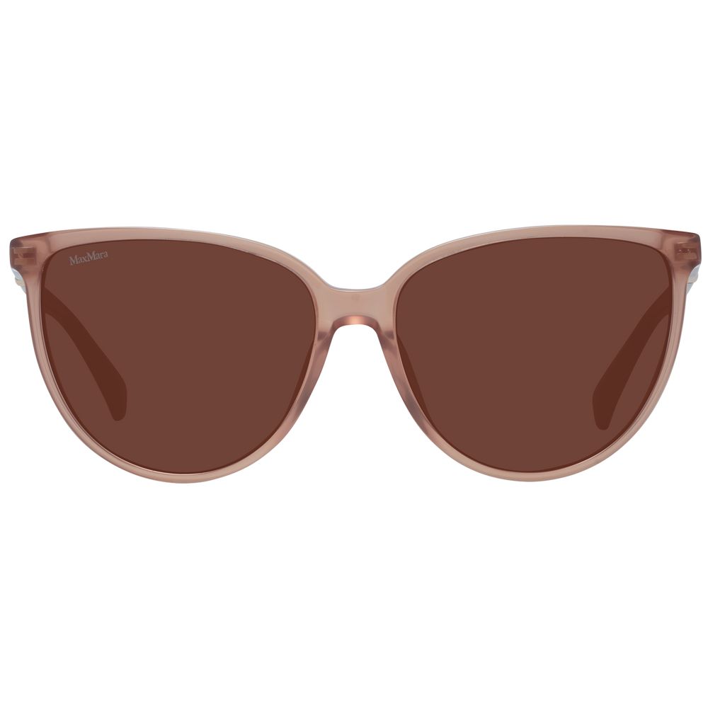 Max Mara Butterfly Non-Polarized Dark-Tint Plastic Sunglasses - Beige