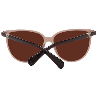 Max Mara Butterfly Non-Polarized Dark-Tint Plastic Sunglasses - Beige