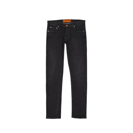 Jeans by Heron Preston for men in stretch denim cotton black features an sophisticated and slim with a precise long, creating a sophisticated and sophisticated silhouette.