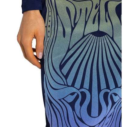 Stella McCartney Blue Polyamide Midi Skirt