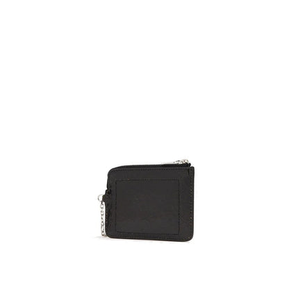 Clutch Handbag by Alexander McQueen for unisex in calfskin suede leather black & silver showcases a sculptural silhouette, featuring a secure zipper, ample cardholder, and versatile for a sculptural finish.