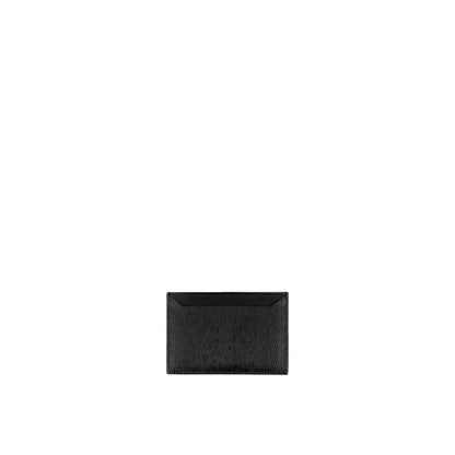Wallet by Prada for women in calfskin leather black showcases a discerning silhouette, artfully capturing the essence of Calfskin Leather Wallet with its functional .