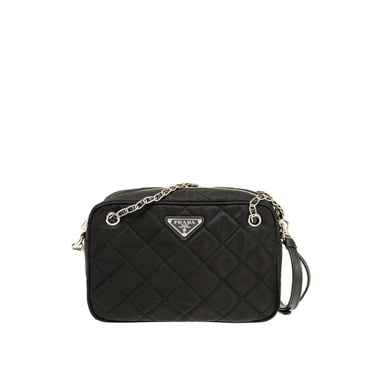 Crossbody Handbag by Prada for women in nylon black features an versatile silhouette, showcasing a secure zipper and versatile with versatile crossbody-strap, shoulder-strap & detachable-strap for a versatile finish.