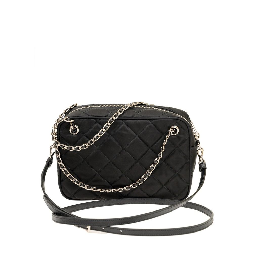Crossbody Handbag by Prada for women in nylon black features an versatile silhouette, showcasing a secure zipper and versatile with versatile crossbody-strap, shoulder-strap & detachable-strap for a versatile finish.