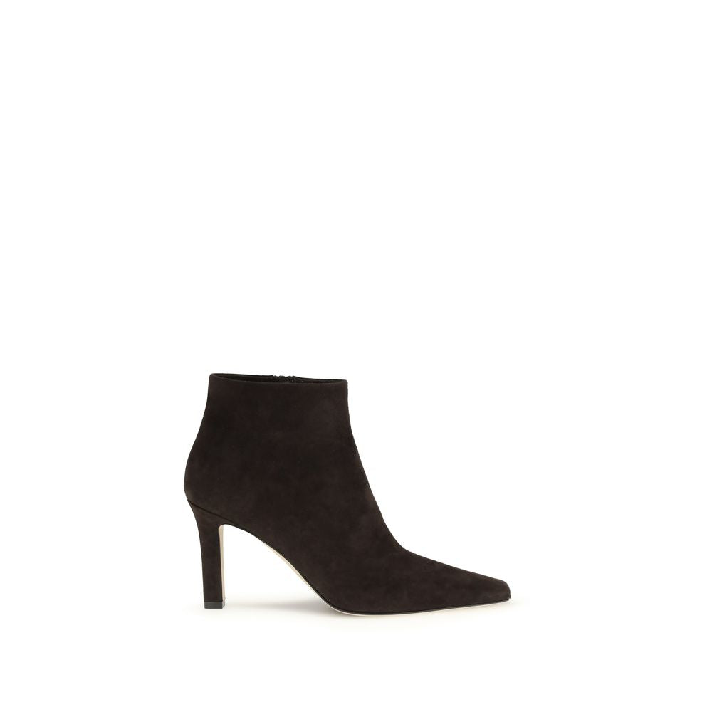 High-Heel Ankle Boots by The Row for women in nappa calf & lamb leather brown showcases a ergonomic silhouette from the Women's Nappa Calf & Lamb Leather High-Heel Ankle Boots collection, featuring a ergonomic high-heel and a ergonomic .
