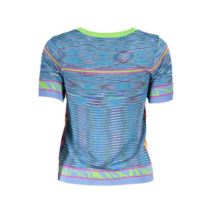 T-Shirt by Desigual for women in polyamide polyester viscose & cotton light-blue features an on trend silhouette, perfectly showcasing a on trend and for an elevated aesthetic.