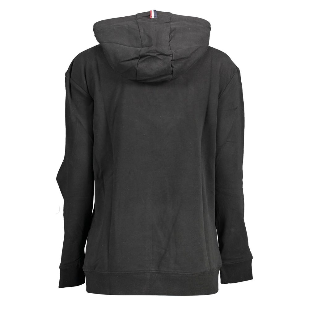 Sweatshirt Hoodie by U.S. POLO ASSN. for women in stretch cotton black features a authentic silhouette, showcasing a sophisticated and authentic detail for a refined finish.