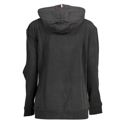 Sweatshirt Hoodie by U.S. POLO ASSN. for women in stretch cotton black features a authentic silhouette, showcasing a sophisticated and authentic detail for a refined finish.