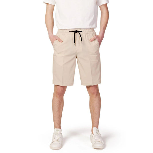 Activewear Shorts by Suns for men in stretch nylon beige & patterned features an ergonomic with , highlighting a ergonomic and short for a premium, high-performance look.