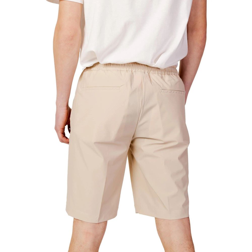Activewear Shorts by Suns for men in stretch nylon beige & patterned features a kinetic silhouette, showcasing with a kinetic , short, and for a premium athletic look.