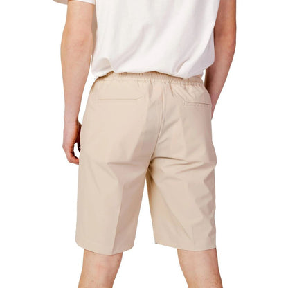 Activewear Shorts by Suns for men in stretch nylon beige & patterned features a kinetic silhouette, showcasing with a kinetic , short, and for a premium athletic look.