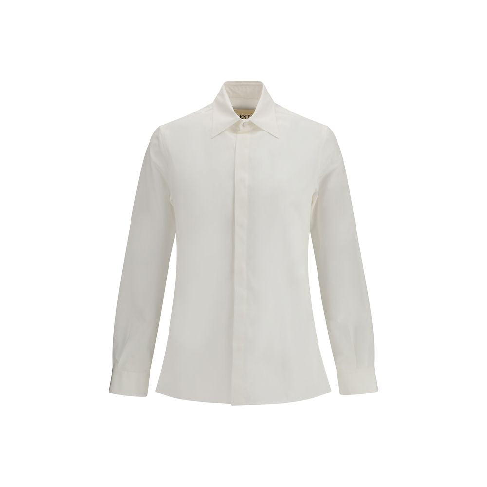Dress Shirt by Valentino Garavani for men in cotton white & signature showcases a sublime silhouette, artfully detailed with a sublime and long-sleeve for a sophisticated, sublime finish.