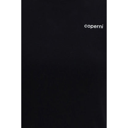 T-Shirt by Coperni for women in cotton black & print features an edgy silhouette, meticulously detailed with a sophisticated and for a truly edgy finish.