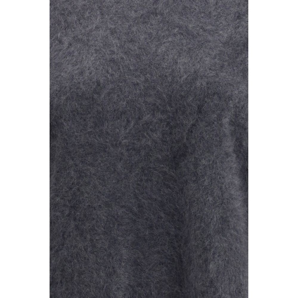 Sweater by Lisa Yang for women in cashmere gray & signature features an polished silhouette, showcasing refined and a sophisticated for a truly polished finish.