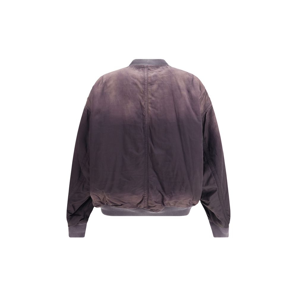 Jacket by Maison Mihara Yasuhiro for men in rayon & cotton black showcases a contemporary silhouette, detailed with a contemporary and premium for a sophisticated finish.
