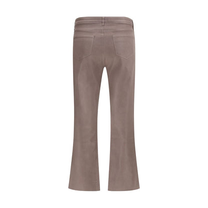 Casual Pants by L'Agence for women in stretch cotton denim beige features a refined silhouette with a refined slim, defined by a high rise and a refined long for a refined finish.