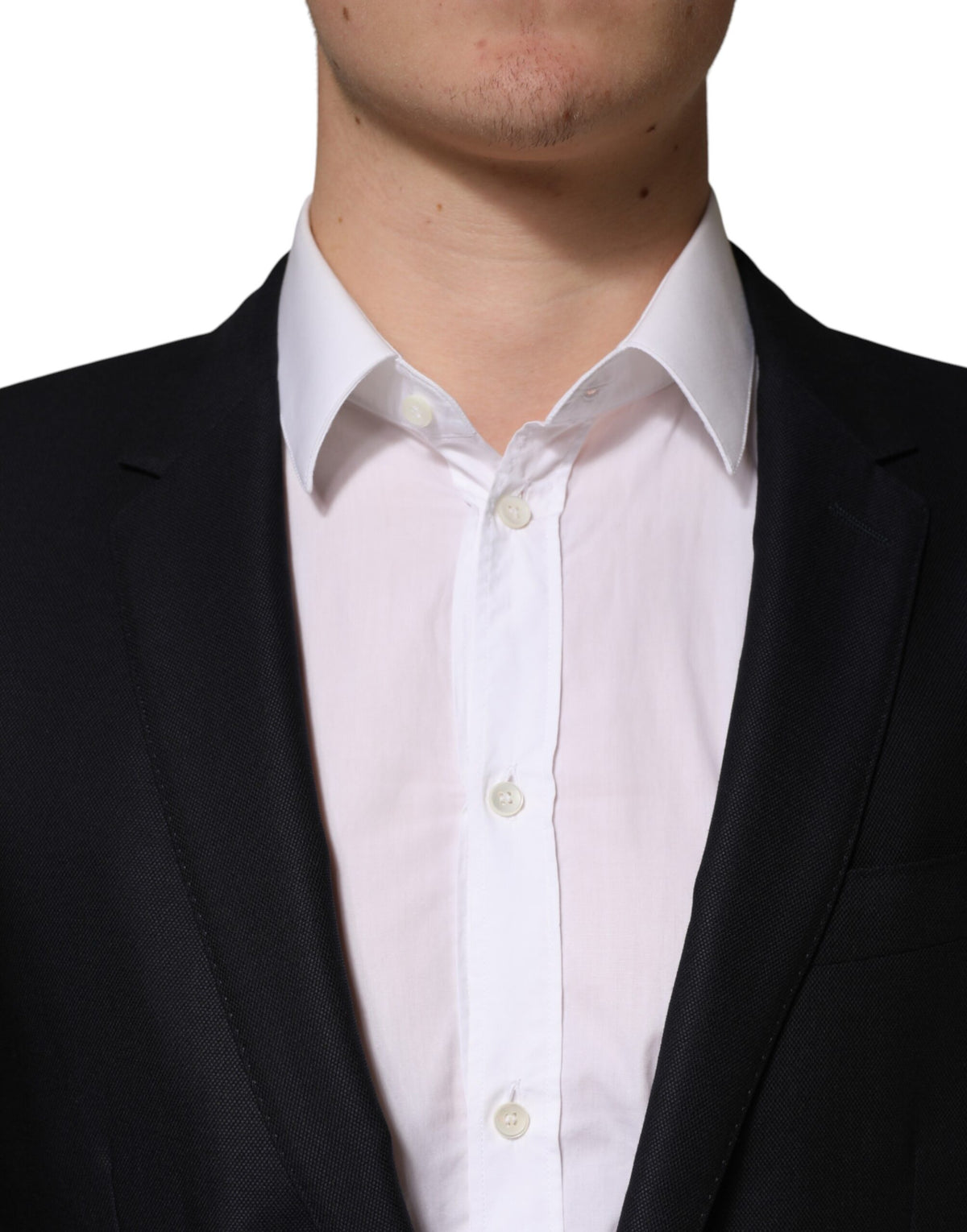 Dolce & Gabbana Women's Single Breasted Virgin Wool Viscose & Silk Blazer - Black