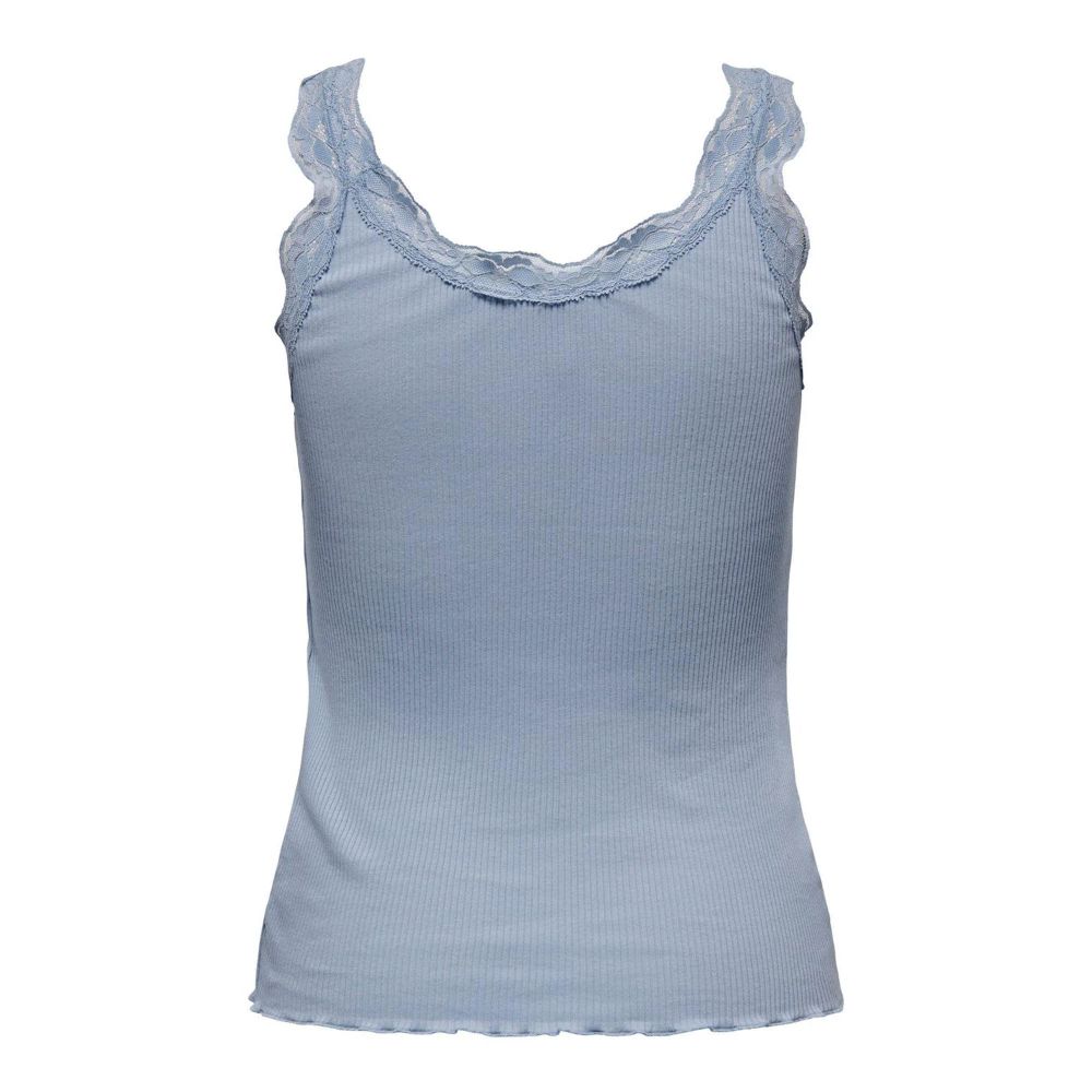 Tank Top by Only for women in cotton light-blue features an bespeak silhouette, showcasing an bespeak sleeveless and bespeak for a truly sophisticated look.