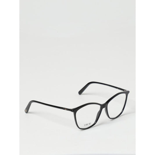 Eyeglasses Frames by Dior for women in linen black features an refined silhouette, showcasing the refined black coloured frame and sophisticated .
