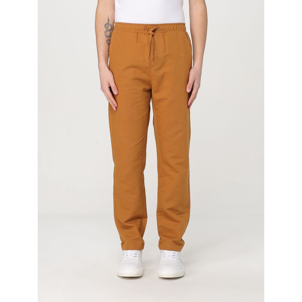 Casual Pants by Colmar for men in linen brown features a refined silhouette with a refined relaxed-fit, defined by a and a refined long for a refined finish.