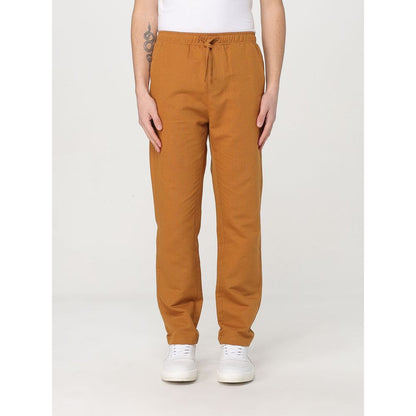 Casual Pants by Colmar for men in linen brown features a refined silhouette with a refined relaxed-fit, defined by a and a refined long for a refined finish.