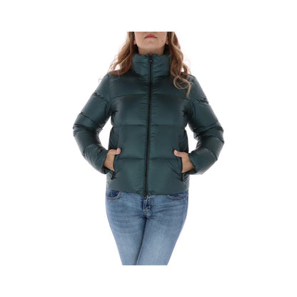 Puffer Jacket by Refrigiwear for women in nylon bicolour & black features a city-ready silhouette, detailed with insulated & windproof and a city-ready .