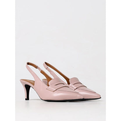 High-Heel Pumps Heels by Via Roma 15 for women in leather multicolor & pink features an captivating silhouette, showcasing the elegant Women's Leather High-Heel Pumps Heels design with a high-heel and a sophisticated .
