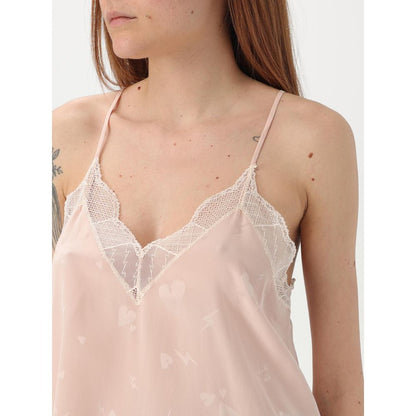 Activewear T-Shirt by Zadig & Voltaire for women in polyester satin multicolor & pink features an contemporary design with , a length, and a contemporary .