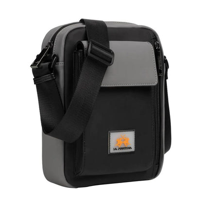 La Martina Polyamide Crossbody Messenger Bag - Black