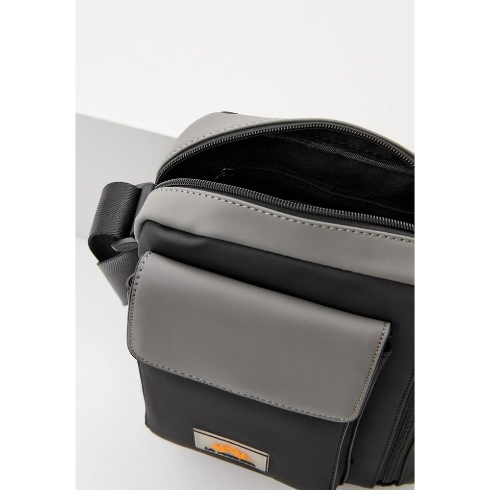 La Martina Polyamide Crossbody Messenger Bag - Black