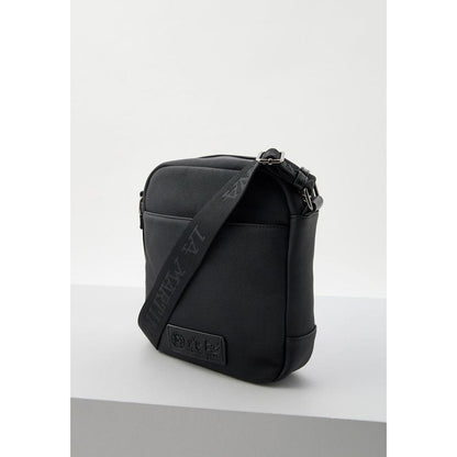 La Martina Polyamide Crossbody Messenger Bag - Black