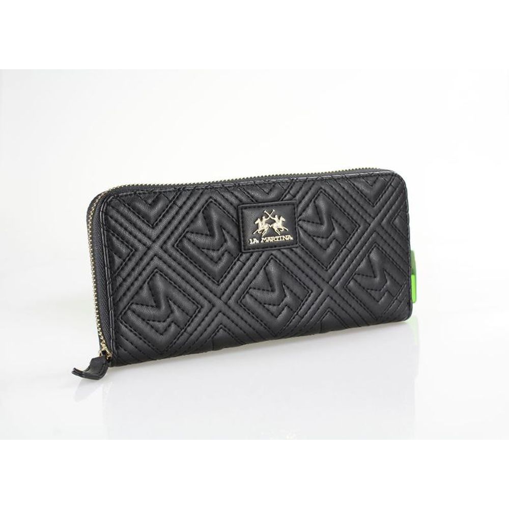 La Martina Polyamide Wallet - Black