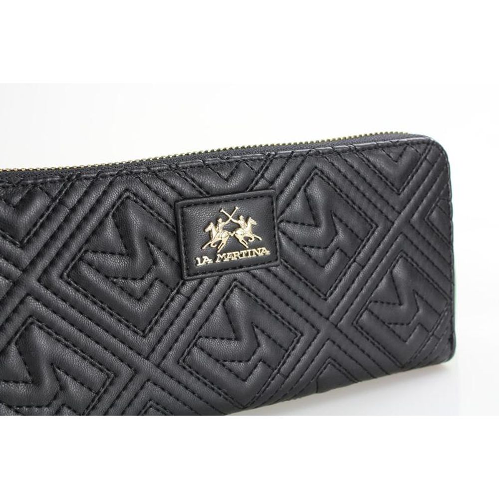 La Martina Polyamide Wallet - Black