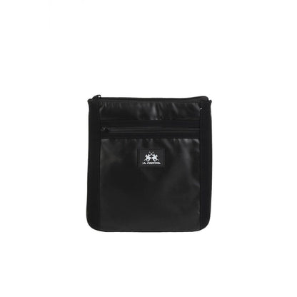 La Martina Polyamide Crossbody Messenger Bag - Black
