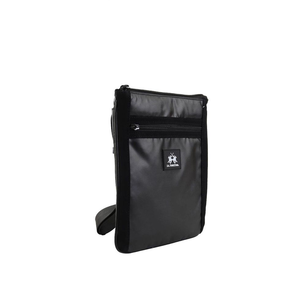 La Martina Polyamide Crossbody Messenger Bag - Black