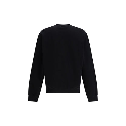 Sweatshirt by Dsquared² for men in stretch cotton black & print features a unrivaled silhouette with a refined crew neckline and unrivaled detailing for a sophisticated look.