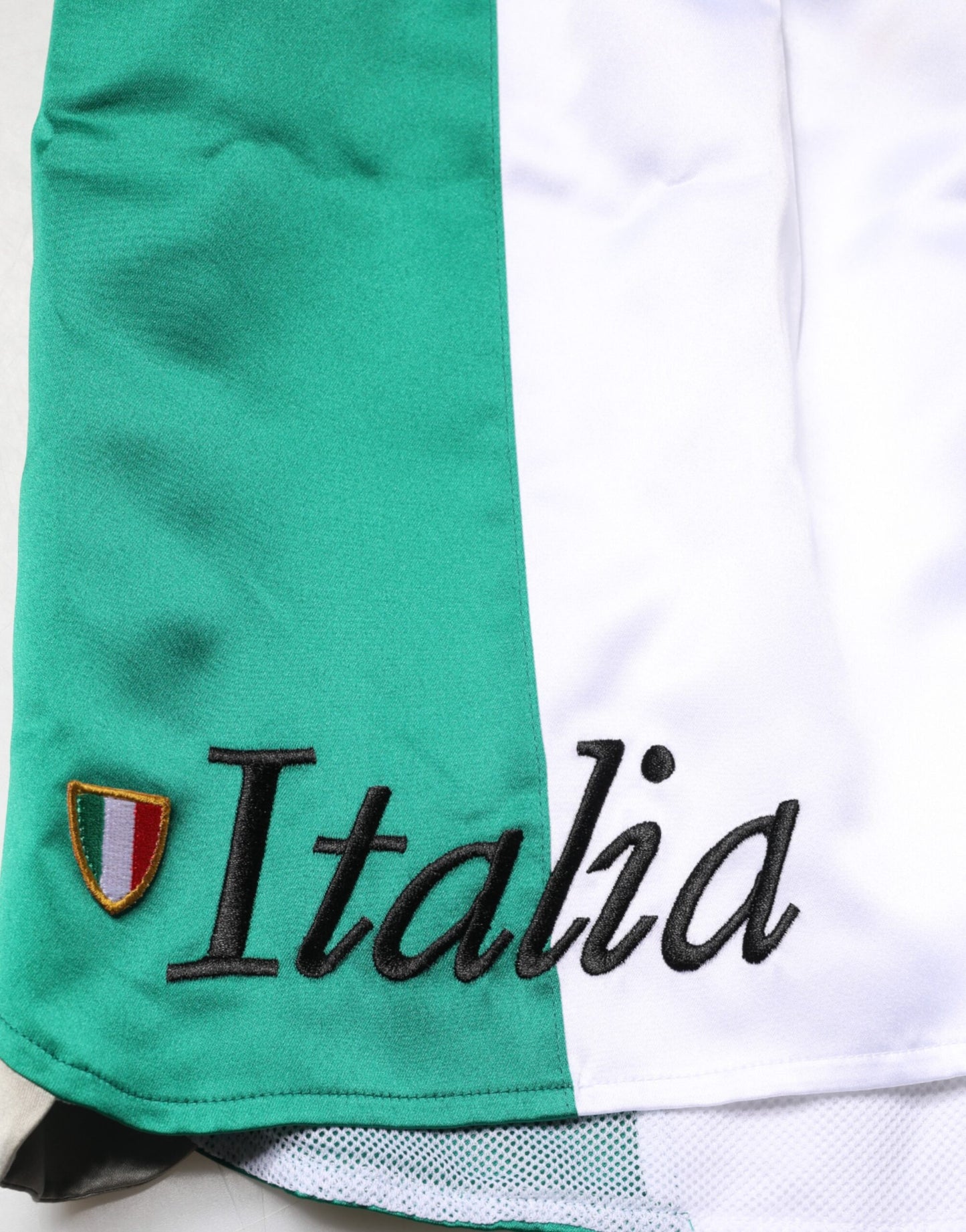 Dolce & Gabbana Multicolor Italia Polyester Bermuda Shorts