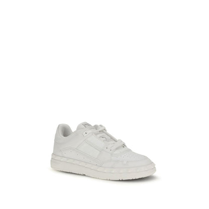Sneakers by Valentino Garavani for men in bos taurus calf leather white features a chic design, perfectly showcasing the chic low-top style of this Men's Low Top Bos Taurus Calf Leather Sneakers.