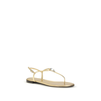 Flat Flip-Flop Sandals by Giuseppe Zanotti for women in bos taurus calf leather & rhinestone gold features an effortlessly chic silhouette from the Women's Bos Taurus Calf Leather & Rhinestone Flat Flip-Flop Sandals collection, showcasing a effortlessly chic flat and elegant .