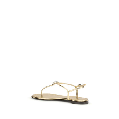 Flat Flip-Flop Sandals by Giuseppe Zanotti for women in bos taurus calf leather & rhinestone gold features an statuesque Women's Bos Taurus Calf Leather & Rhinestone Flat Flip-Flop Sandals silhouette with a refined flat and elegant .