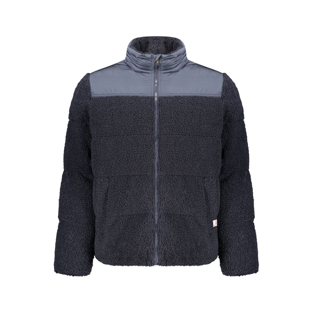 Overcoat by Rifle for men in polyester blue features an satoral silhouette, showcasing a sophisticated and satoral pockets for a premium, timeless look.