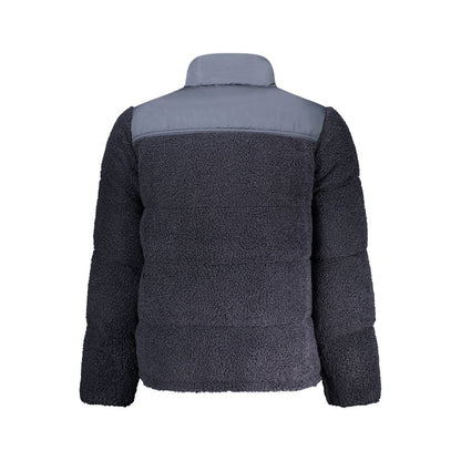 Overcoat by Rifle for men in polyester blue features an satoral silhouette, showcasing a sophisticated and satoral pockets for a premium, timeless look.