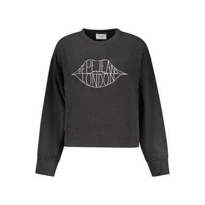 Sweatshirt by Pepe Jeans for women in stretch cotton black presents a smart casual silhouette, featuring a smart casual and for a sophisticated look.