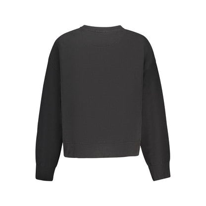 Sweatshirt by Pepe Jeans for women in stretch cotton black features an provocated silhouette, detailed with a provocated and a refined for a sophisticated aesthetic.