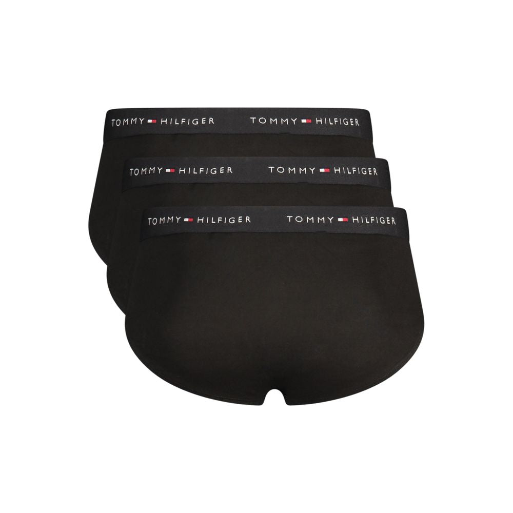 Underwear Briefs by Tommy Hilfiger for men in stretch cotton black presents a ethereal silhouette, showcasing the sophisticated Men's Stretch Cotton Underwear Briefs design with a ethereal fit for a premium look.